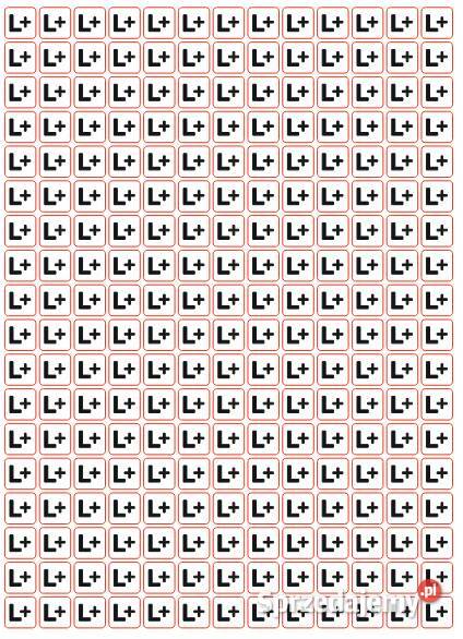 Naklejka L na rozdzielnice kwadraty 234 13 mm Kamionna