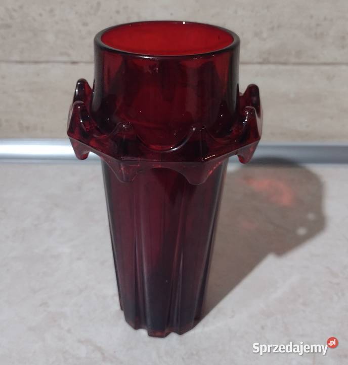 Zestaw Diatret ze szkła sodowego lata 70 Porcelana i szkło Libiąż