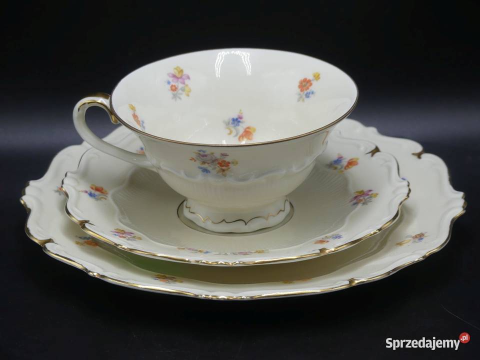 Komplet śniadaniowy Sorau Żary Biała róża 1928 Poznań