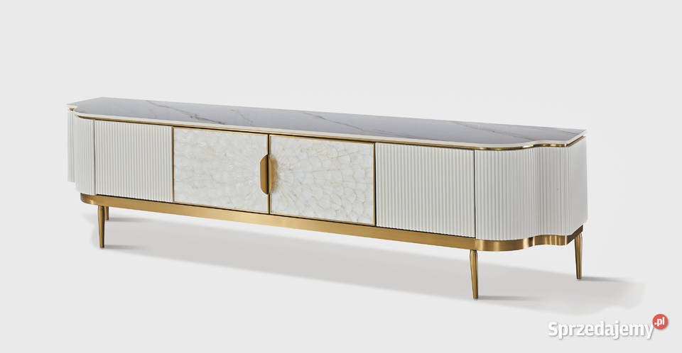 Komoda RTV kremowo złota Champion Glamour Golkowice sprzedam