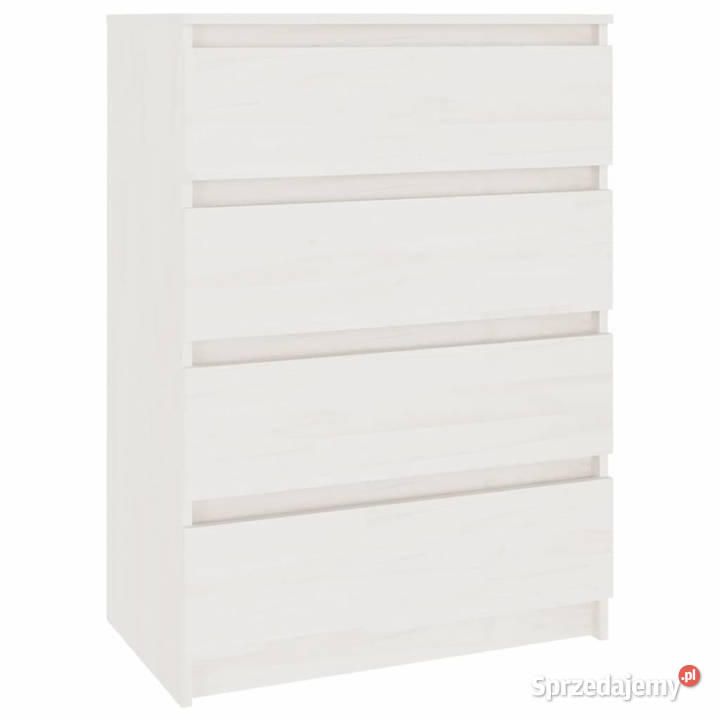 Komoda biała 60x36x84 lite drewno sosnowe