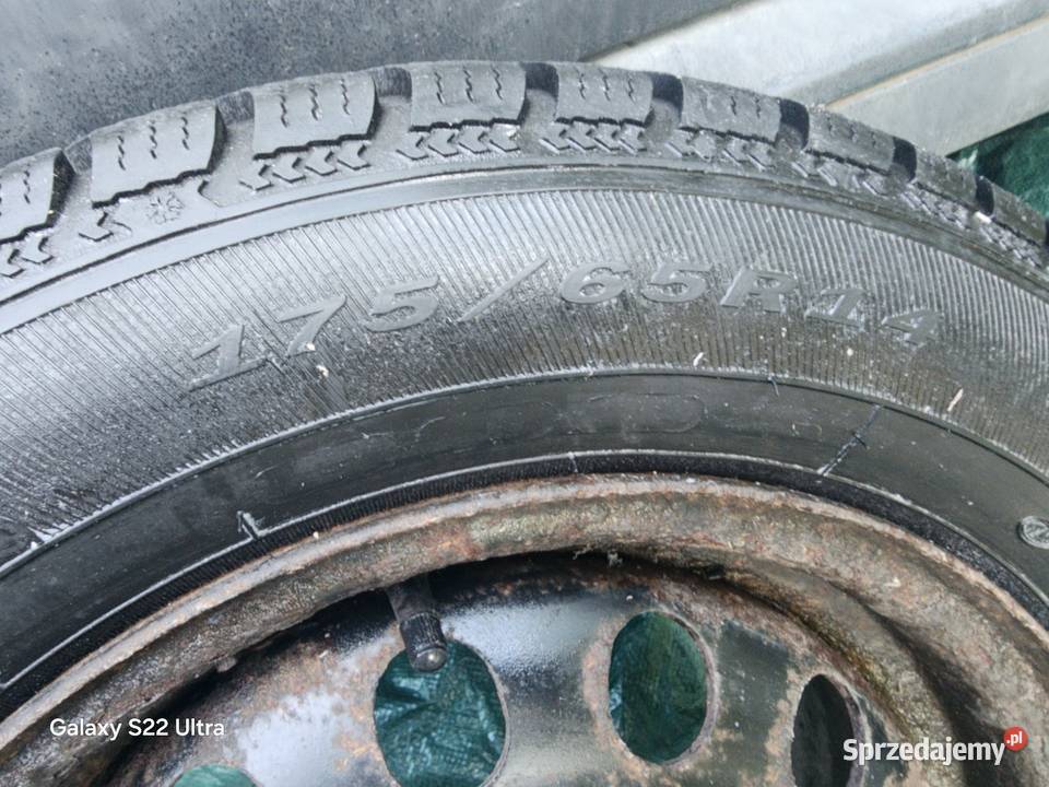 koła z oponami zimowymi 17565 R14 Toyota Yaris 4 warmińsko-mazurskie Kątno
