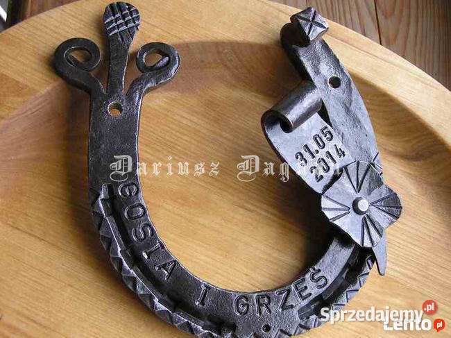Prezent Ślubny podkowa Kowalska rękodzieło na Kraków