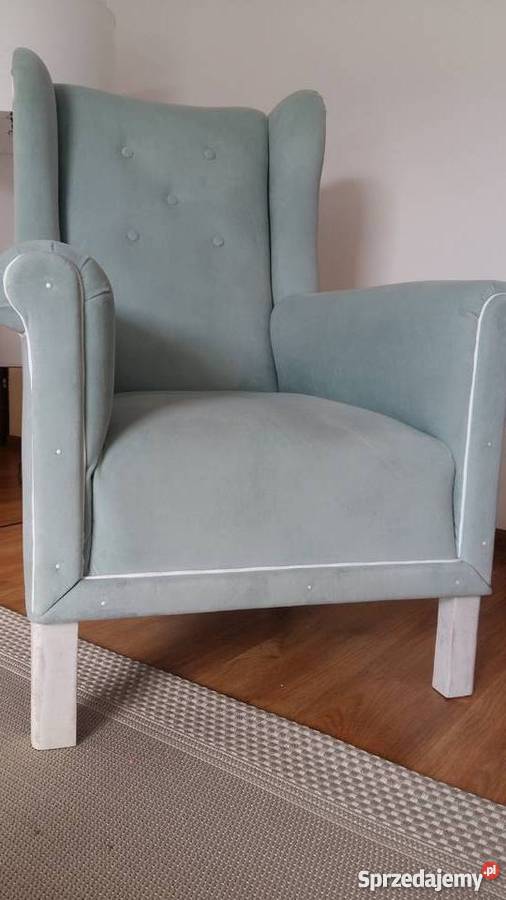 fotel uszak miętowy XL nowy Poznań sprzedam