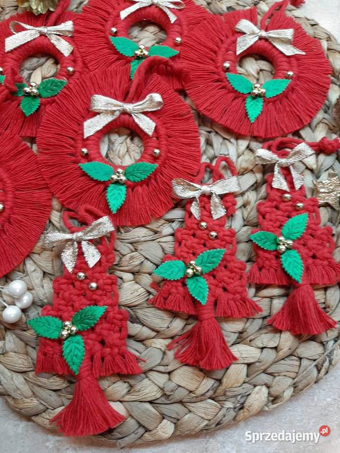 Ozdoby na choinkę 8 święta bombka rękodzieło Bydgoszcz