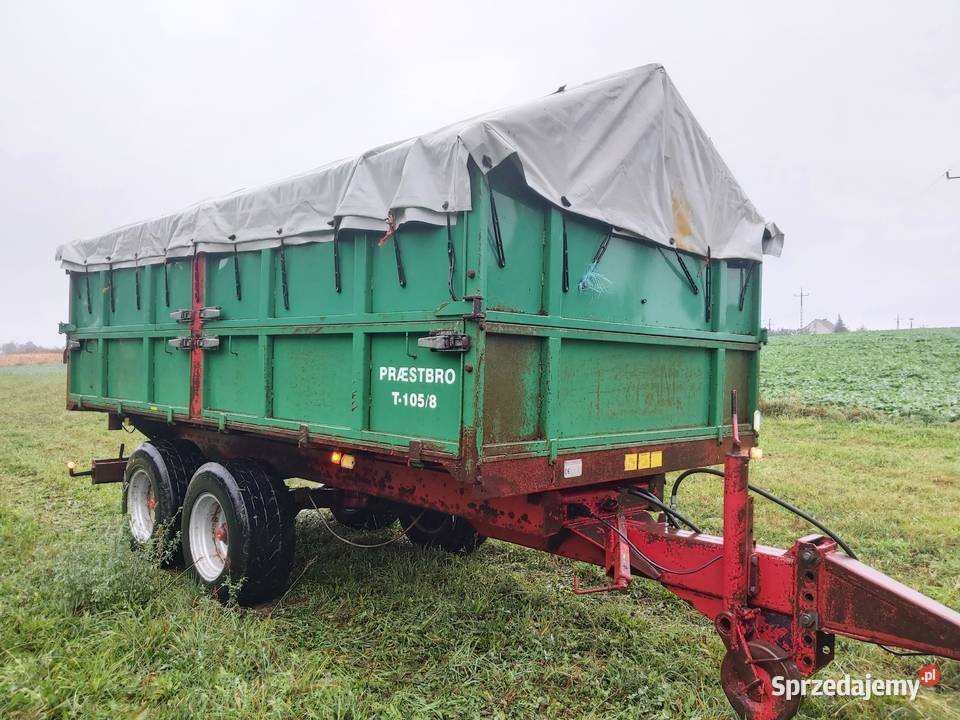 Przyczepa wywrotka tandem Praestbro T 1058 nieuszkodzony Jabłonowo Pomorskie
