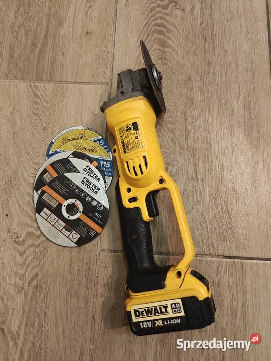 Szlifierka kątowa DeWalt 125mm 18v bateria kpl Brzesko