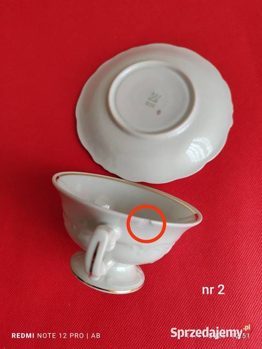 Filiżanki Wawel porcelana z sygnaturami 3 kpt śląskie Katowice