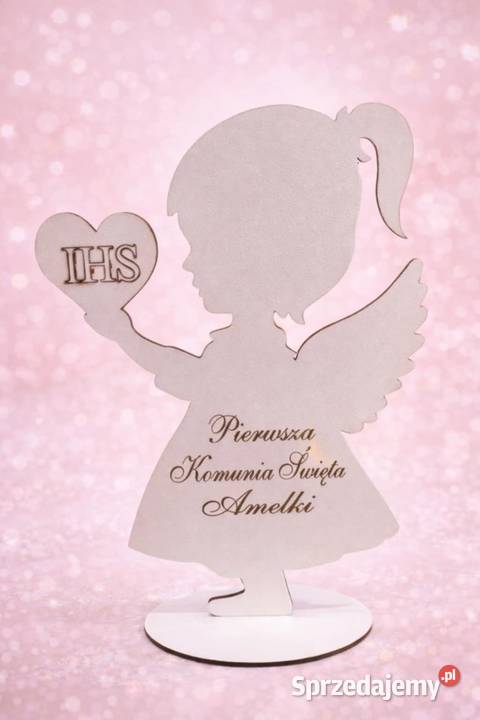Aniołek ozdoba na Pierwszą Komunię Świętą Pozostałe małopolskie Sucha Beskidzka