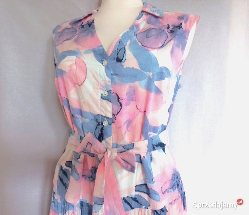 Sukienka bawełna Bez Rękawów r 3840 Falbana NOWA podlaskie Białystok