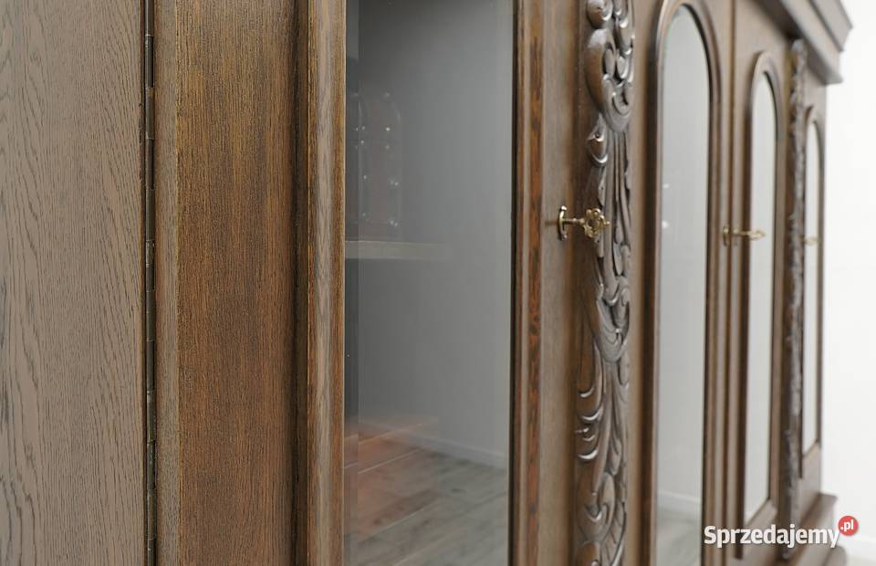 Dębowa biblioteka w stylu secesyjnym lata 30te Jerka