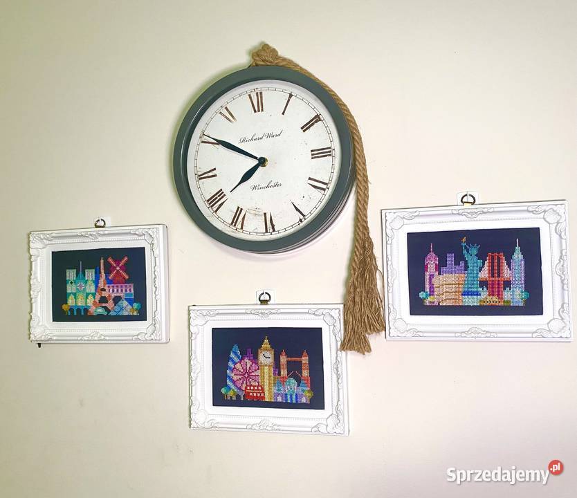 Zestaw haftowanych obrazków Obrazki i obrazy