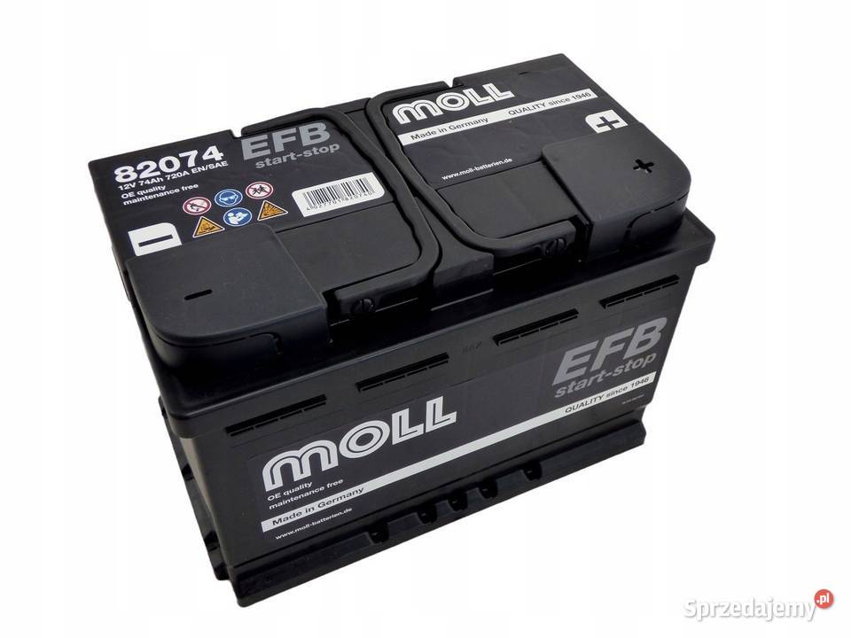 Akumulator MOLL EFB 12V 74Ah 720 A P Jelcz-Laskowice sprzedam