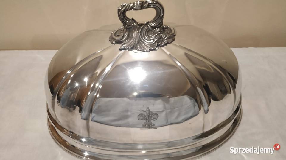 Antyczna angielska pokrywa do mięsa