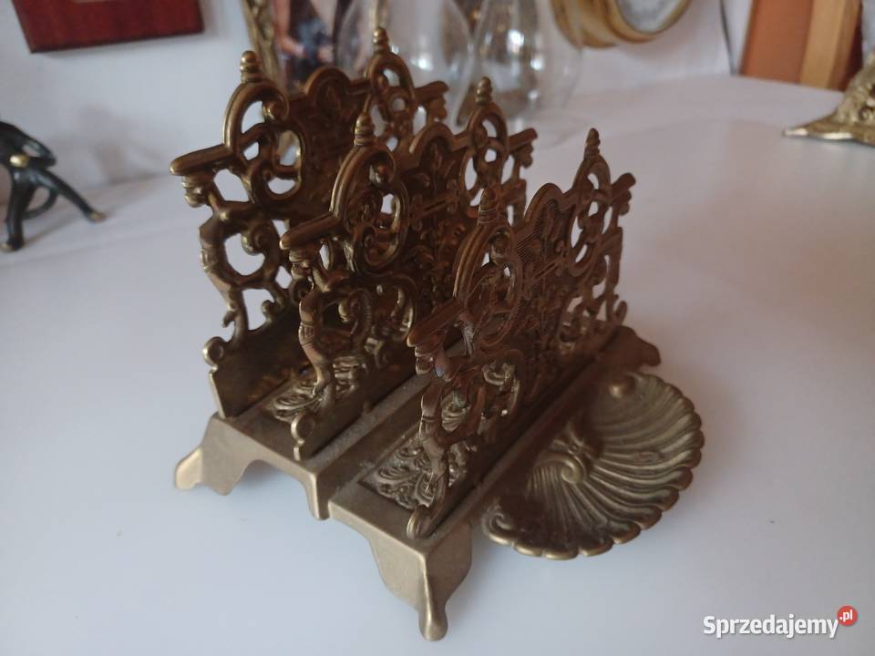 Duży piękny mosiężny listownik Poznań