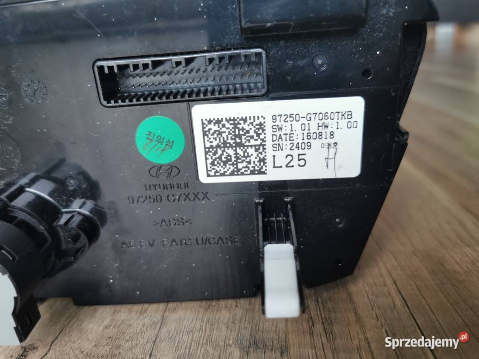 HYUNDAI IONIQ 97250G7060TKB 2016 przekaźniki dolnośląskie Świerzawa