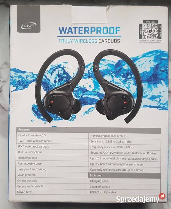 Słuchawki waterproof Bydgoszcz sprzedam