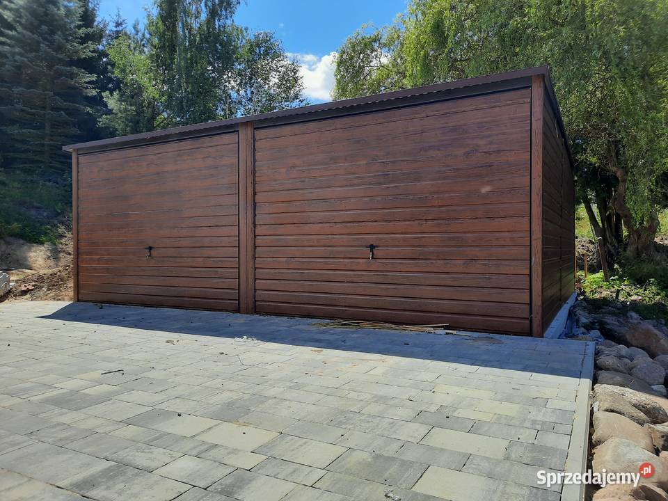 Garaż Blaszany ORZECH Blaszak JednospadowyGaraże blacha warmińsko-mazurskie Elbląg