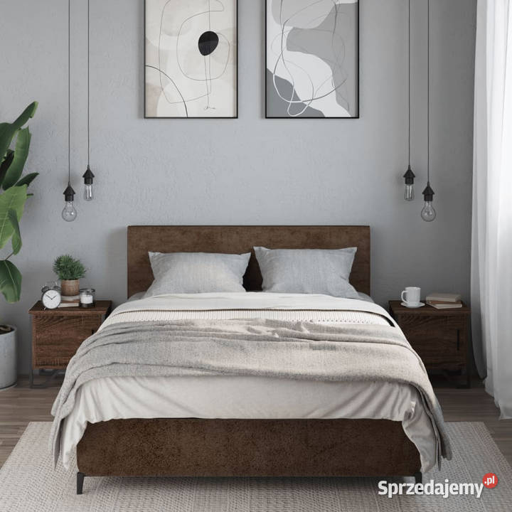 Szafki nocne 2 brązowy dąb 40x30x40 WM848523 Warszawa sprzedam