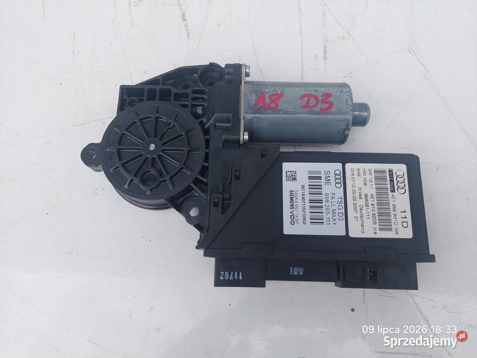 AUDI A8 D3 42 TDI 0510 SILNICZEK SZYBY LEWY TYŁ Wyposażenie elektryczne Włoszczowa