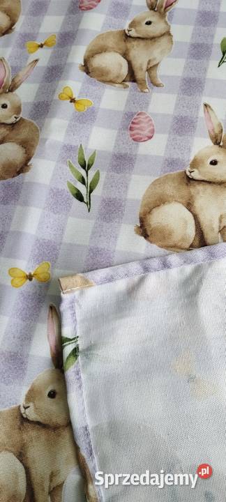 Obrus świąteczny wielkanocny duży 150x260 nowy