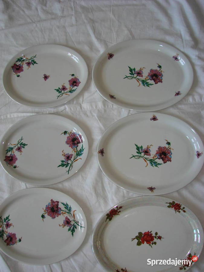 Lubiana Kwiaty półmisek PRL Pruszcz Gdański