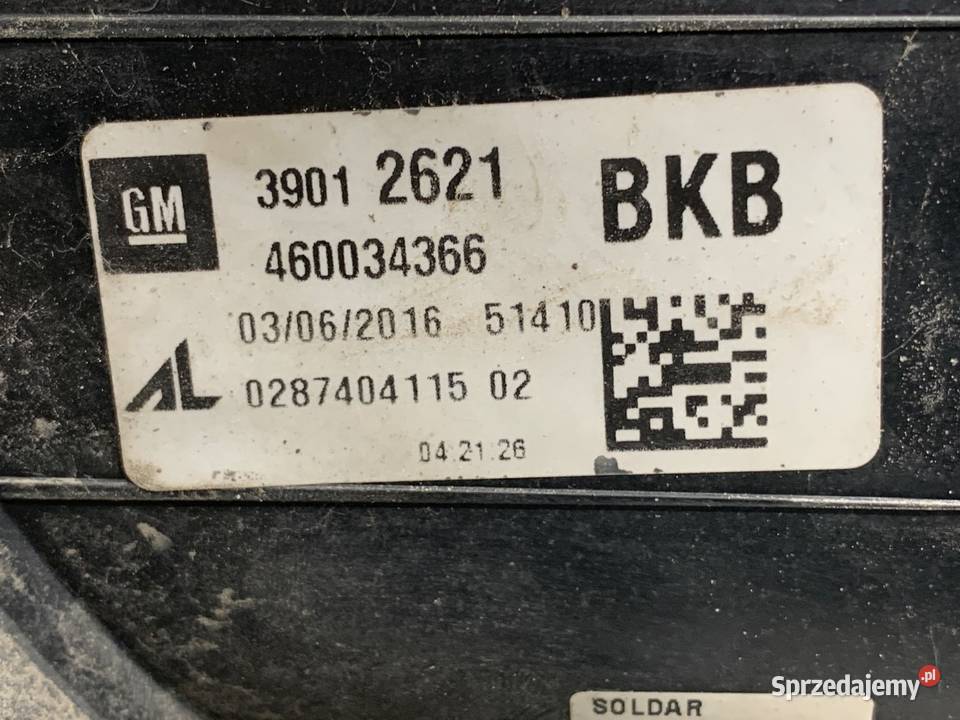 LAMPA LEWY TYŁ OPEL CORSA E 39012621 Hatchback sprzedam