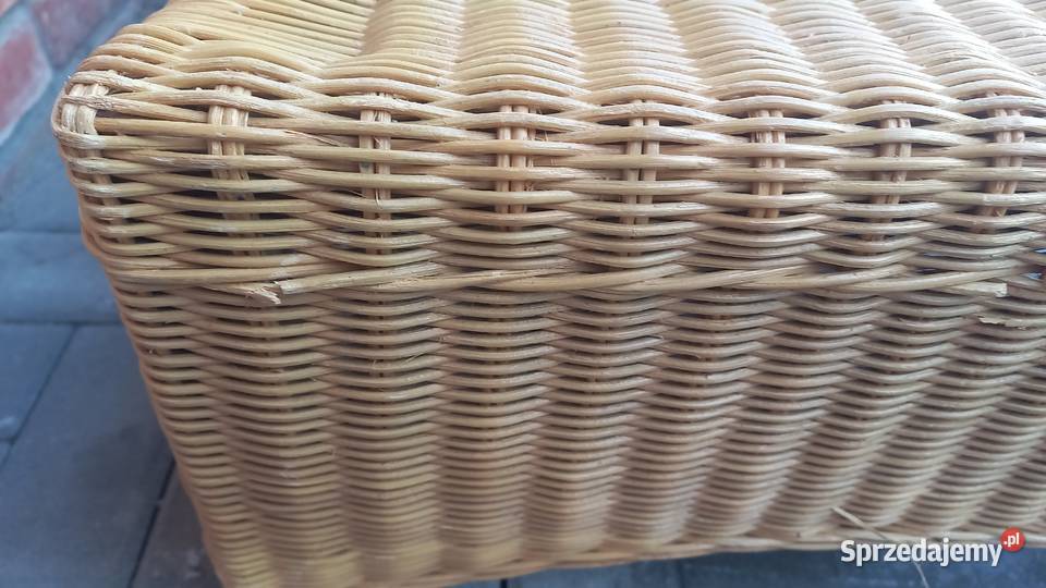 Leżanka wiklinowa rattanowa Szezlong Meble 73cm Gawroniec