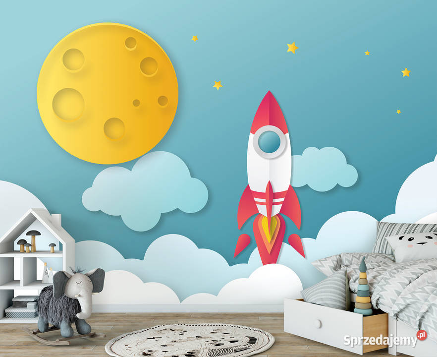 Tapety dzieci rakieta góry balony Leszno sprzedam