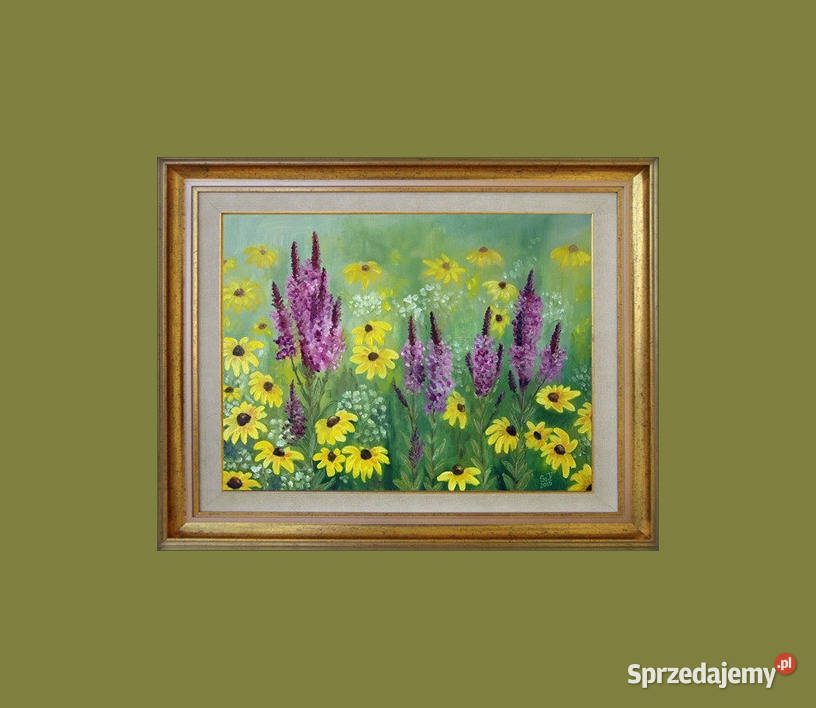 Obraz olejny Łączka Lublin