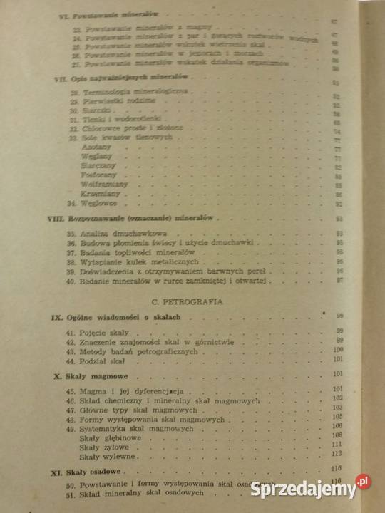 Mineralogia petrografia i geologia Z Kilian Bądkowo