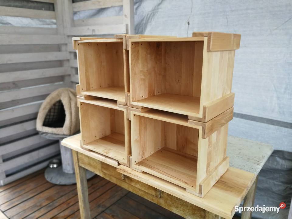 Skrzynka na drewno skrzynka na winyle donica Radków sprzedam