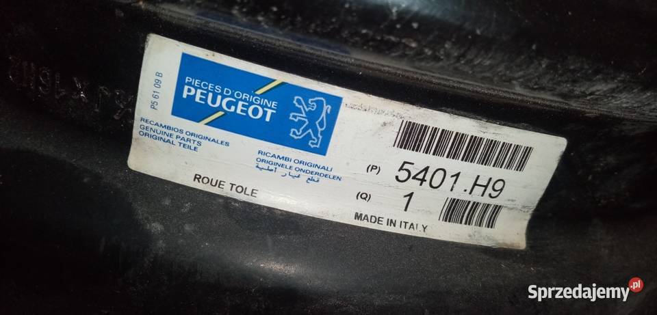 Oryg 4 włoskie Felgi stalowe R16 model 5401H9 do Libiąż
