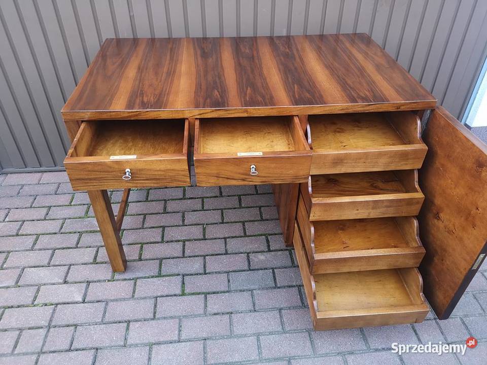 Biurko ARTDECO Orzech Unikatowe Stare Antyk Meble Antyki, Sztuka, Kolekcje