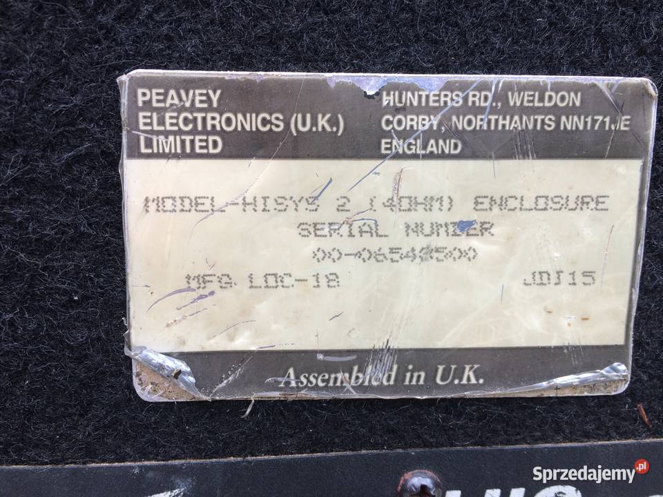 Kolumny Peavey HiSys 2