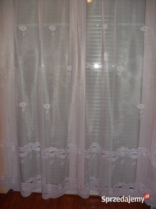 firan długa 250 biała Wystrój okien Wrocław