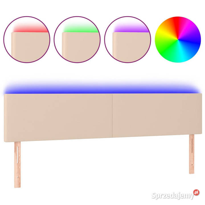 Zagłówek do łóżka z LED cappuccino 180x5x7888 Warszawa sprzedam