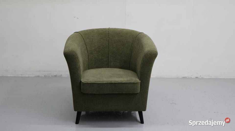 TEE WYGODNY FOTEL OKAZJA zielona tkanina wielkopolskie Poznań sprzedam