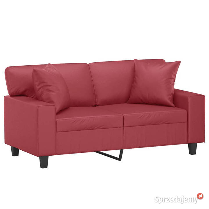 2os sofa z poduszkami winna czerwień 120 mazowieckie Warszawa sprzedam