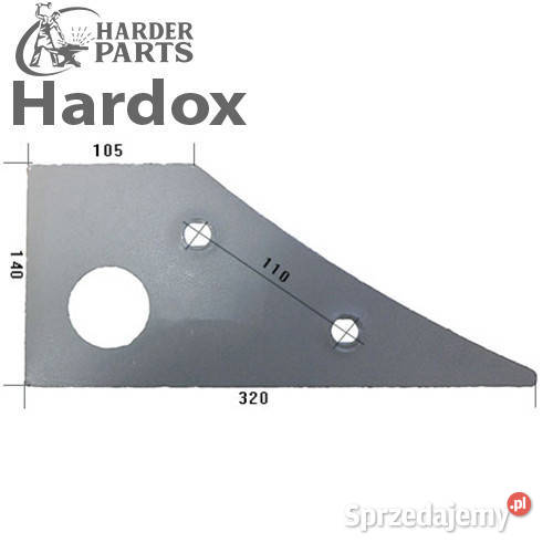 Płoza przednia HARDOX 814003L części do pługa Suwałki