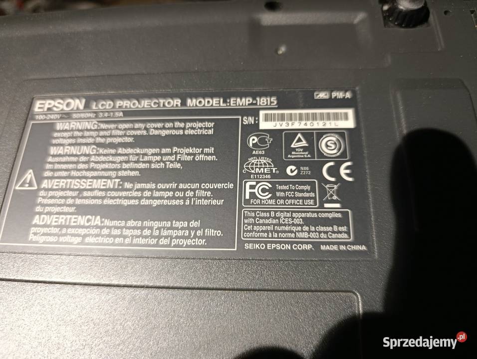 Epson EMP 1815 projektor Kobylnica