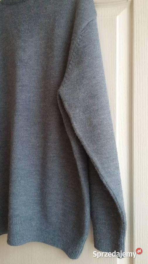Piękny duży męski sweter XL2XL wełna z acrylem Sosnowiec sprzedam