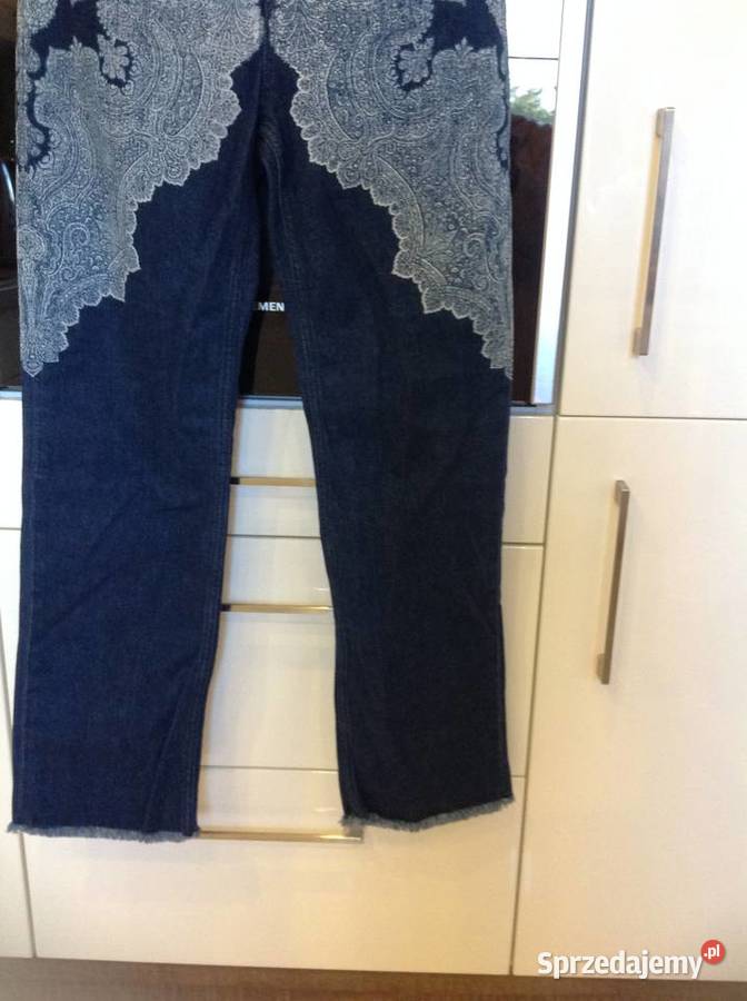 Spodnie Dzwony Jeans Damskie S Print Pasley NOWE Nowa Sól sprzedam