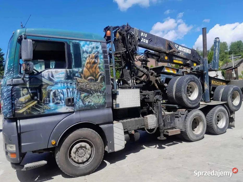 samochód do przewozu drewna dłużycy , zestaw