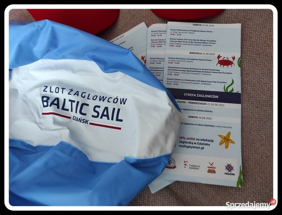 Baltic Sail zlot żaglowców Gdańsk NOWE gadżety mazowieckie Płock