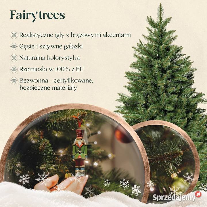 Choinka sztuczna FairyTrees Nordmann 220 Jadowniki sprzedam