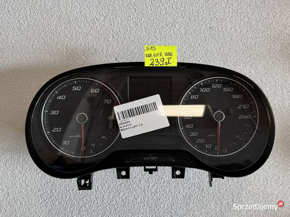 LICZNIK ZEGARY 6P0920740A SEAT IBIZA IV 6J LIFT osobowe Warszawa sprzedam