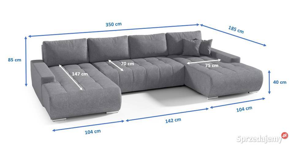 Duży narożnik rozkładany kanapa funkcja Wrocław sprzedam