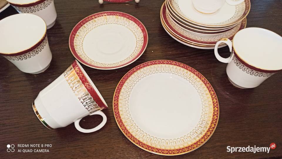 Filiżanka do kawy z talerzykiem deserowym Gdańsk sprzedam