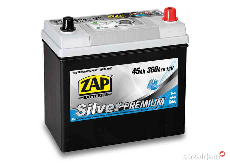 Akumulator ZAP 45Ah 360A Japan Prawy Kraków sprzedam
